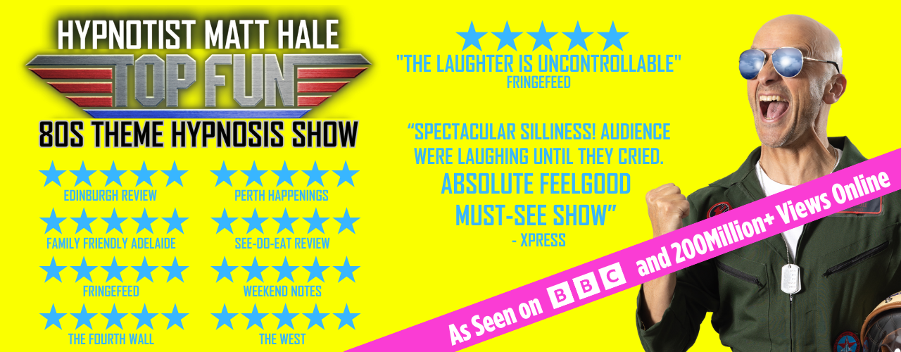 banner image for Hypnotist Matt Hale: Top Fun! 80s Spectacular