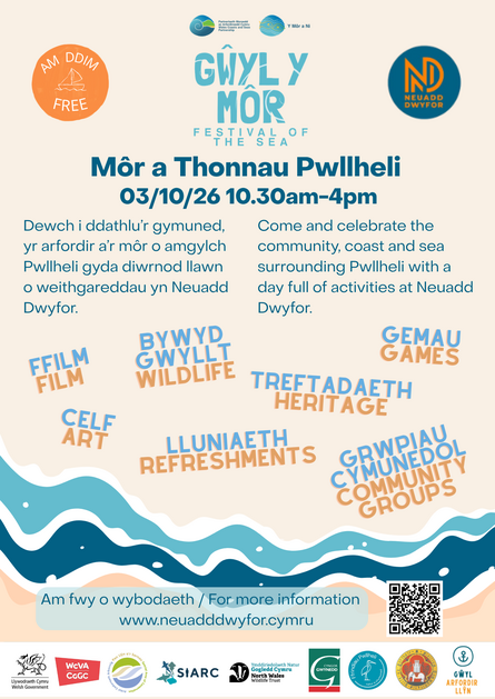 
          Môr a Thonnau Pwllheli: Dathlu'r gymuned, yr arfordir a'r moroedd o amgylch Pwllheli
        