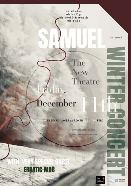 SAMUEL | oh noel | Winter Concert at The New Theatre, Dublin poster