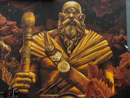 Droichead Arts Centre - 
          DRAWDA | Mythological Mural Trail  | Balor
        