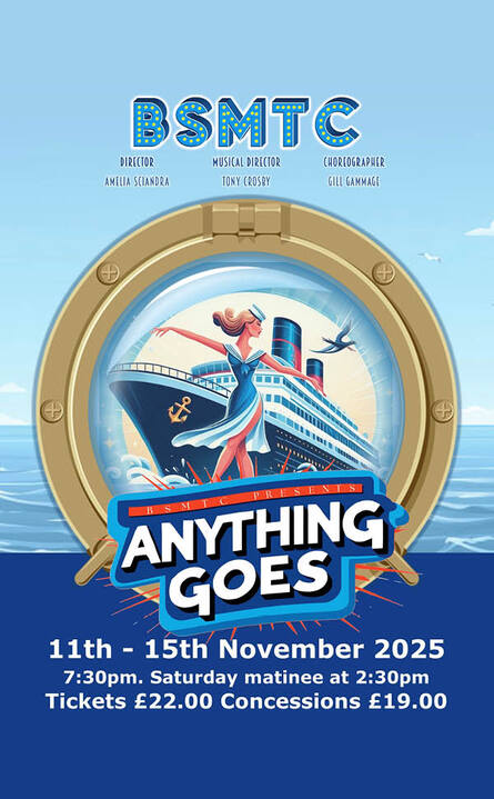 Show Poster for Bishop’s Stortford Musical Theatre Company presents Anything Goes
