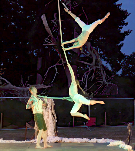 Journey of the Shapeshifter - Circus at the meadow in Colby Woodland Garden