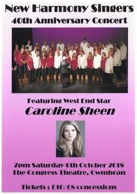 New Harmony Singers 40th Anniversary Concert Poster