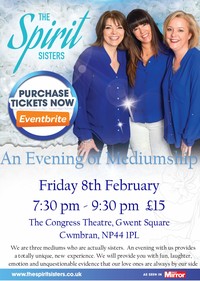 An Evening of Mediumship with the Spirit Sisters Poster